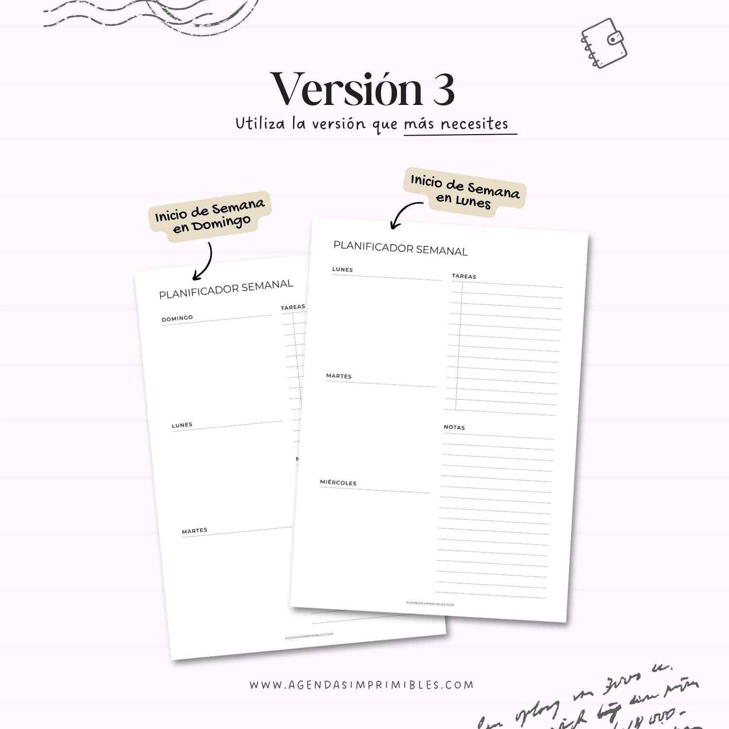 Planificador Semanal Doble V2