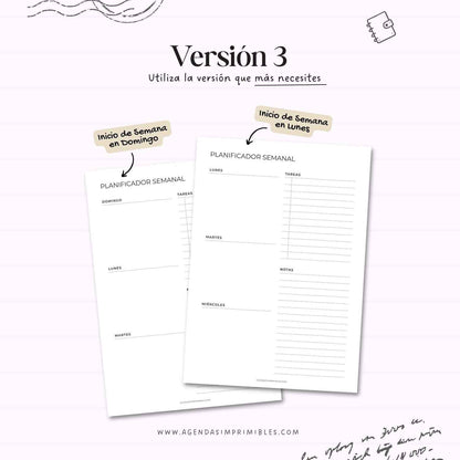 Planificador Semanal Doble V2