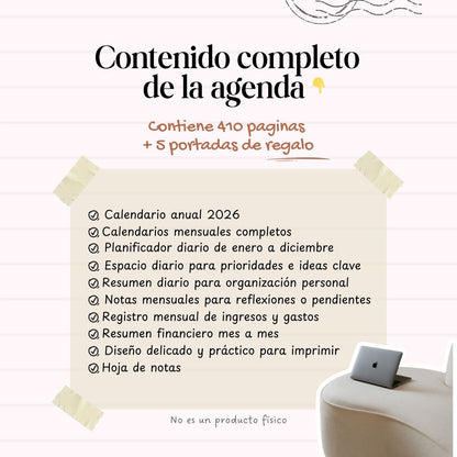 Agenda Mariposas Diaria | 2026