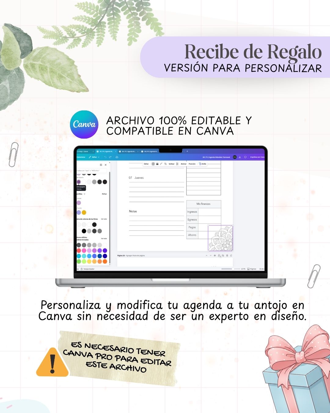 Agenda Mandala Minimalista 2027 - Archivo Imprimible - imagen 6