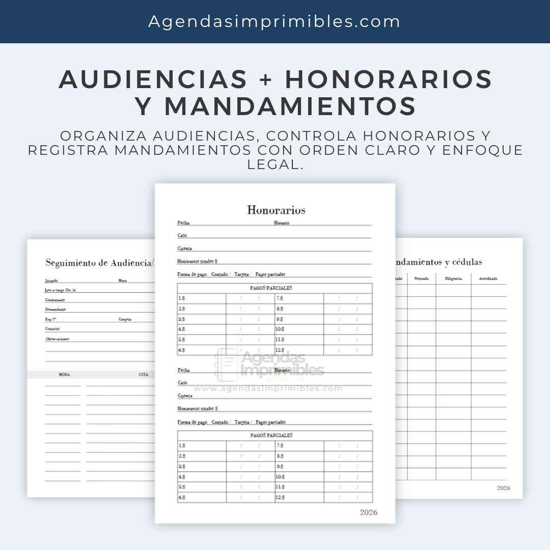 Agenda Dama Semanal | 2026