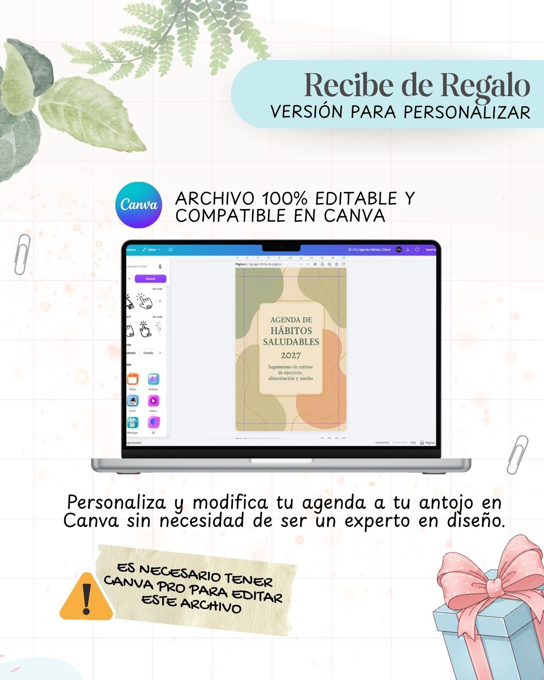 Agenda Hábitos Saludables 2027 - Archivo Imprimible - imagen 6