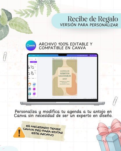 Agenda Hábitos Saludables 2027 - Archivo Imprimible - imagen 6