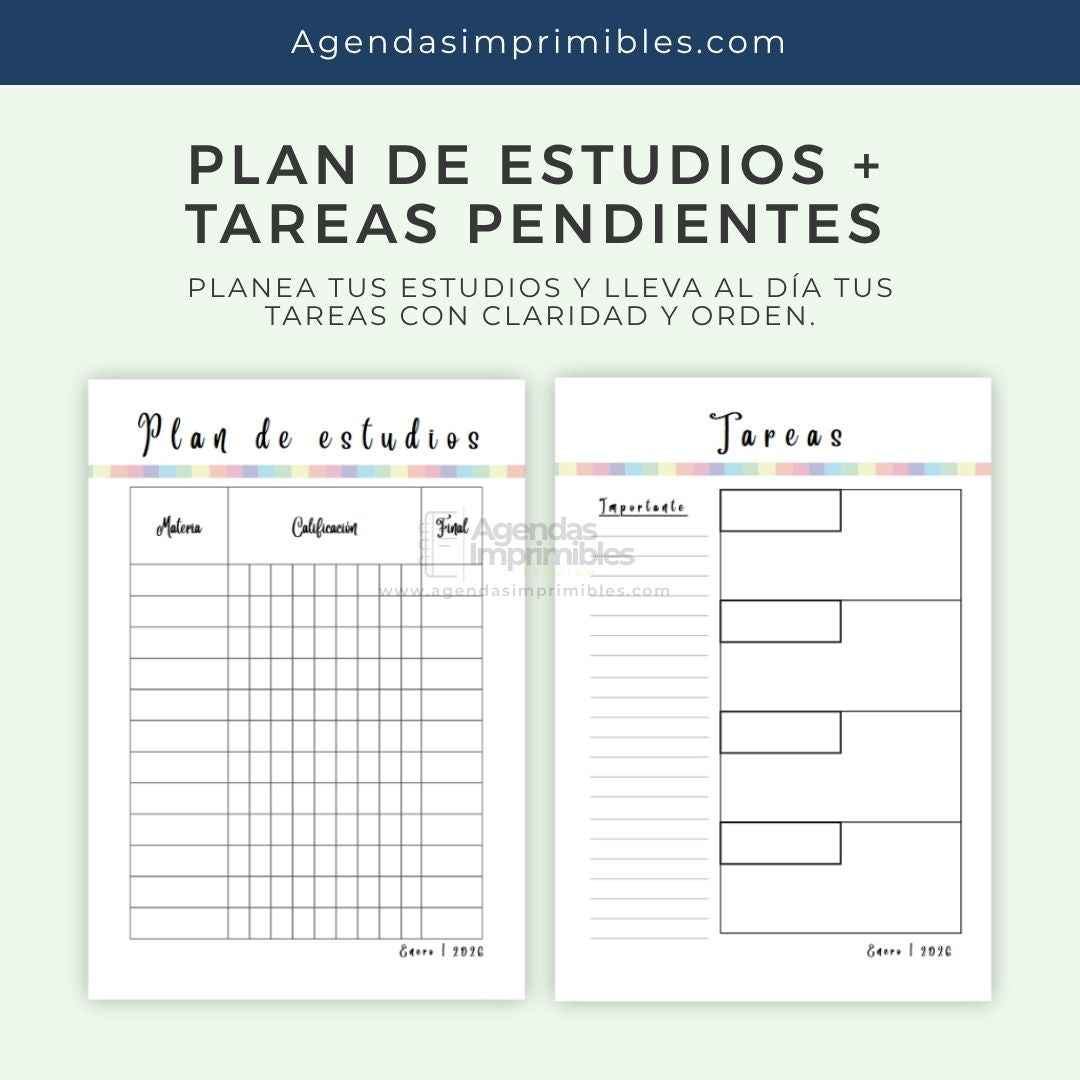 Agenda Pediátrica Dos Días x Pagina | 2026