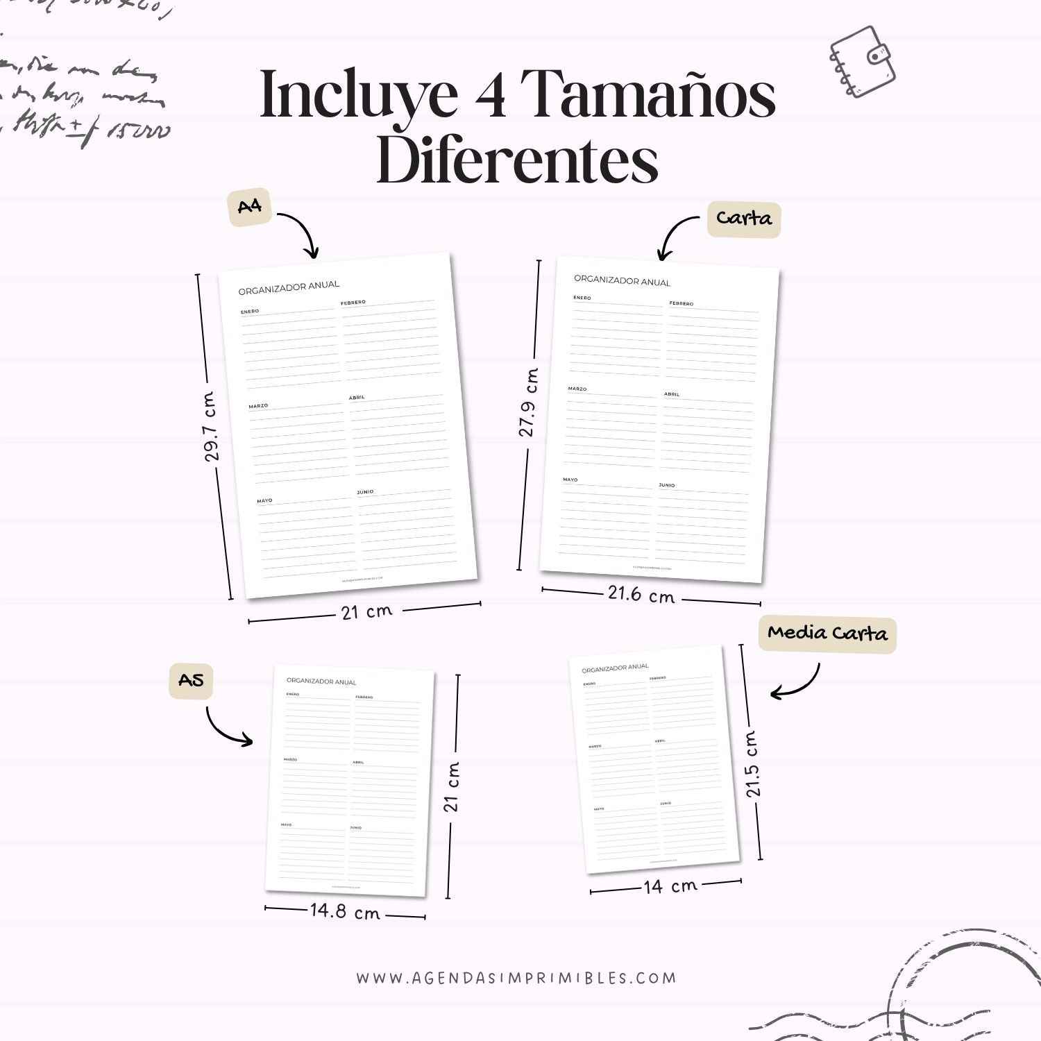 Organizadores Anuales Dobles