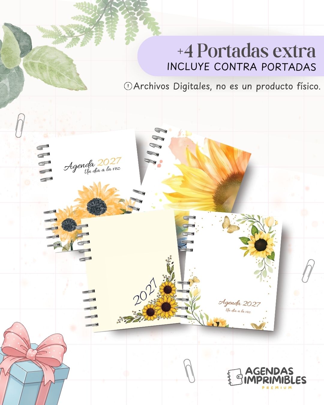 Agenda Girasoles 2027 - Archivo Imprimible - imagen 6