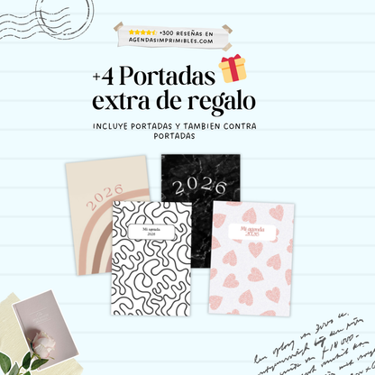 Agenda Unisex 2 dias x Hoja | 2026