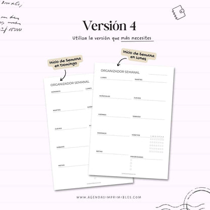 Organizadores Semanales