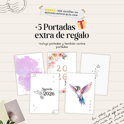 Agenda Colibrí Sencilla Semanal | 2026