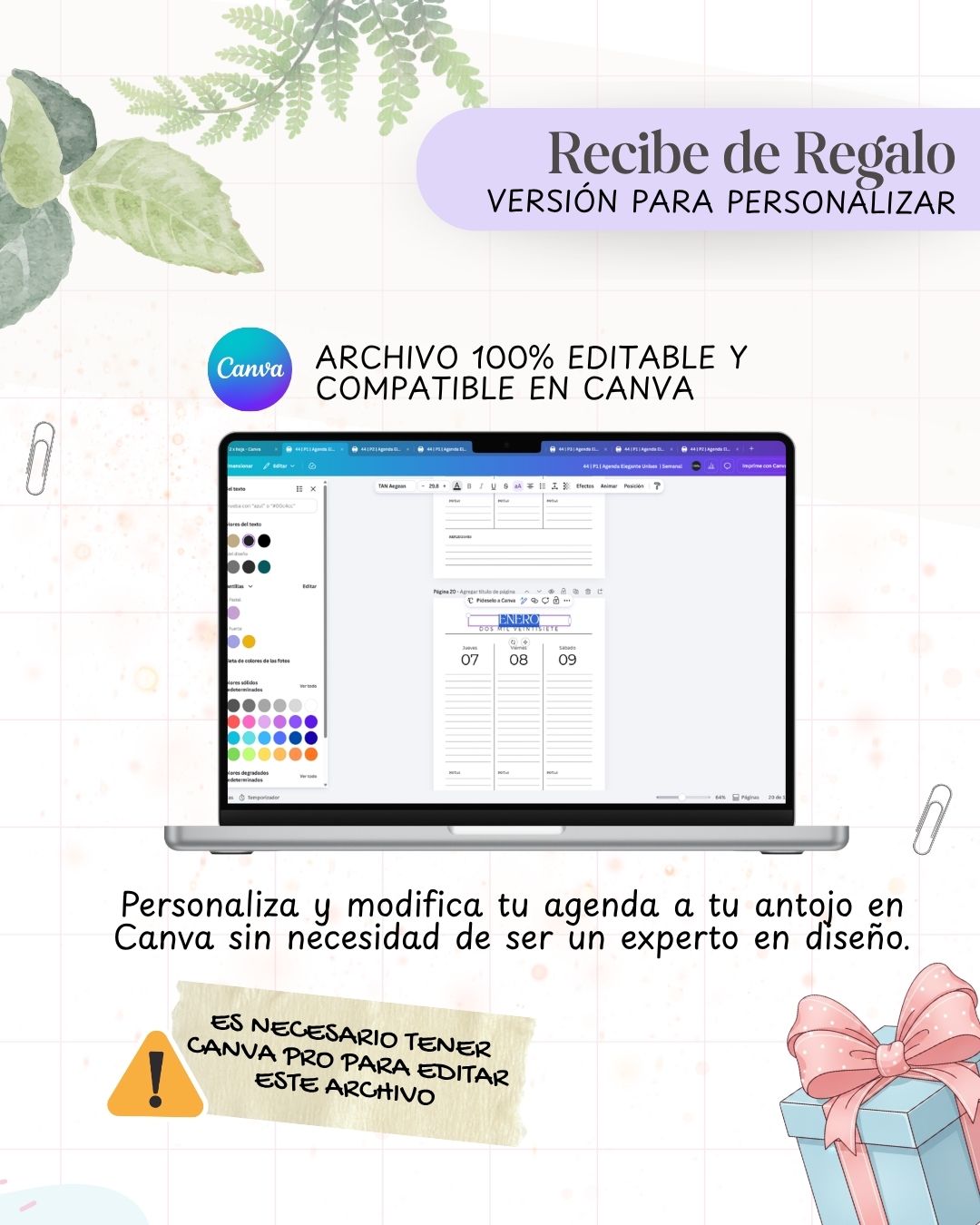 Agenda Elegante Unisex 2027 - Archivo Imprimible - imagen 6