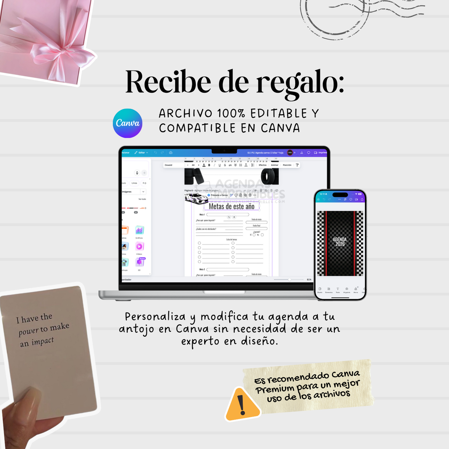 Agenda carros 2 días x Hojas | 2026