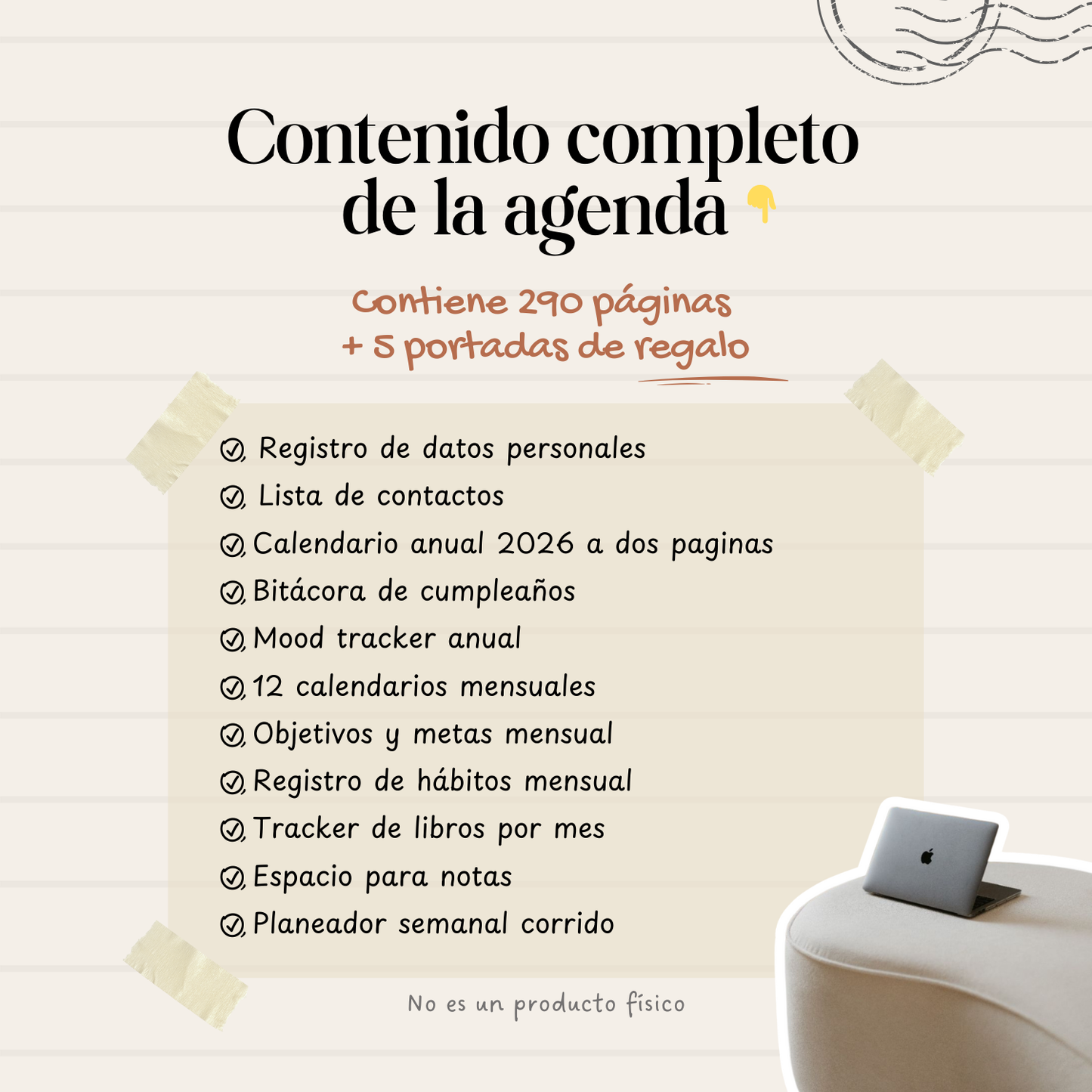 Agenda Colibrí Sencilla Semanal | 2026