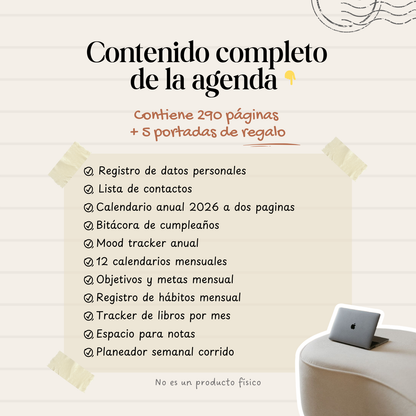 Agenda Colibrí Sencilla Semanal | 2026