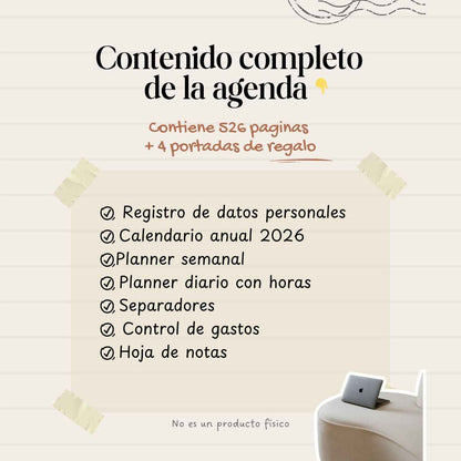 Agenda Minimalista Diaria | 2026