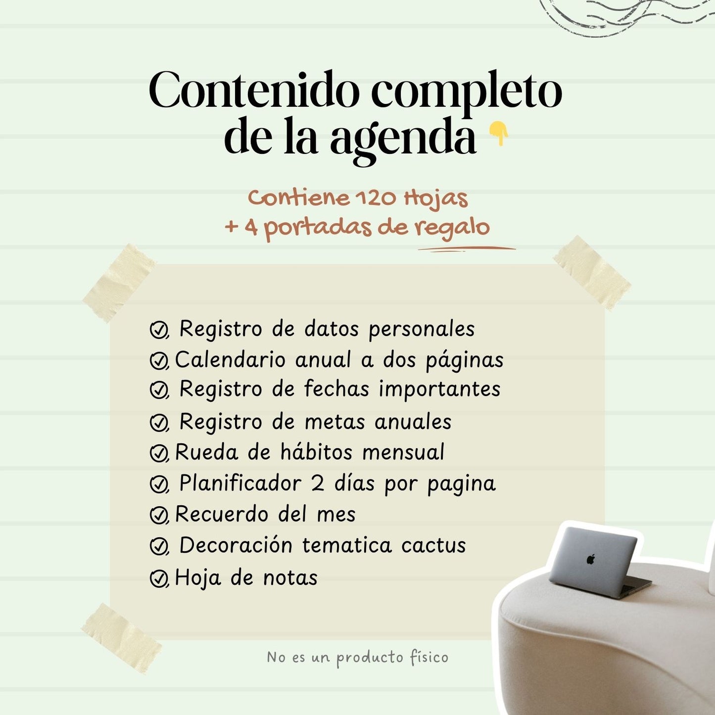 Agenda Cactus 2 Días x Página  | 2026