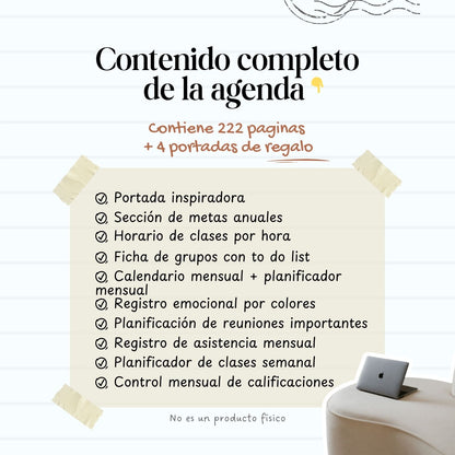 Agenda Docente Primaria Semanal | 2026