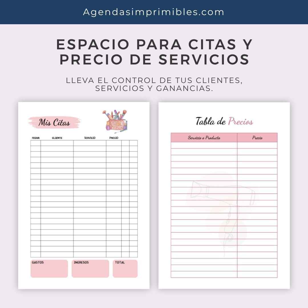 Agenda Estilista Diaria | 2025