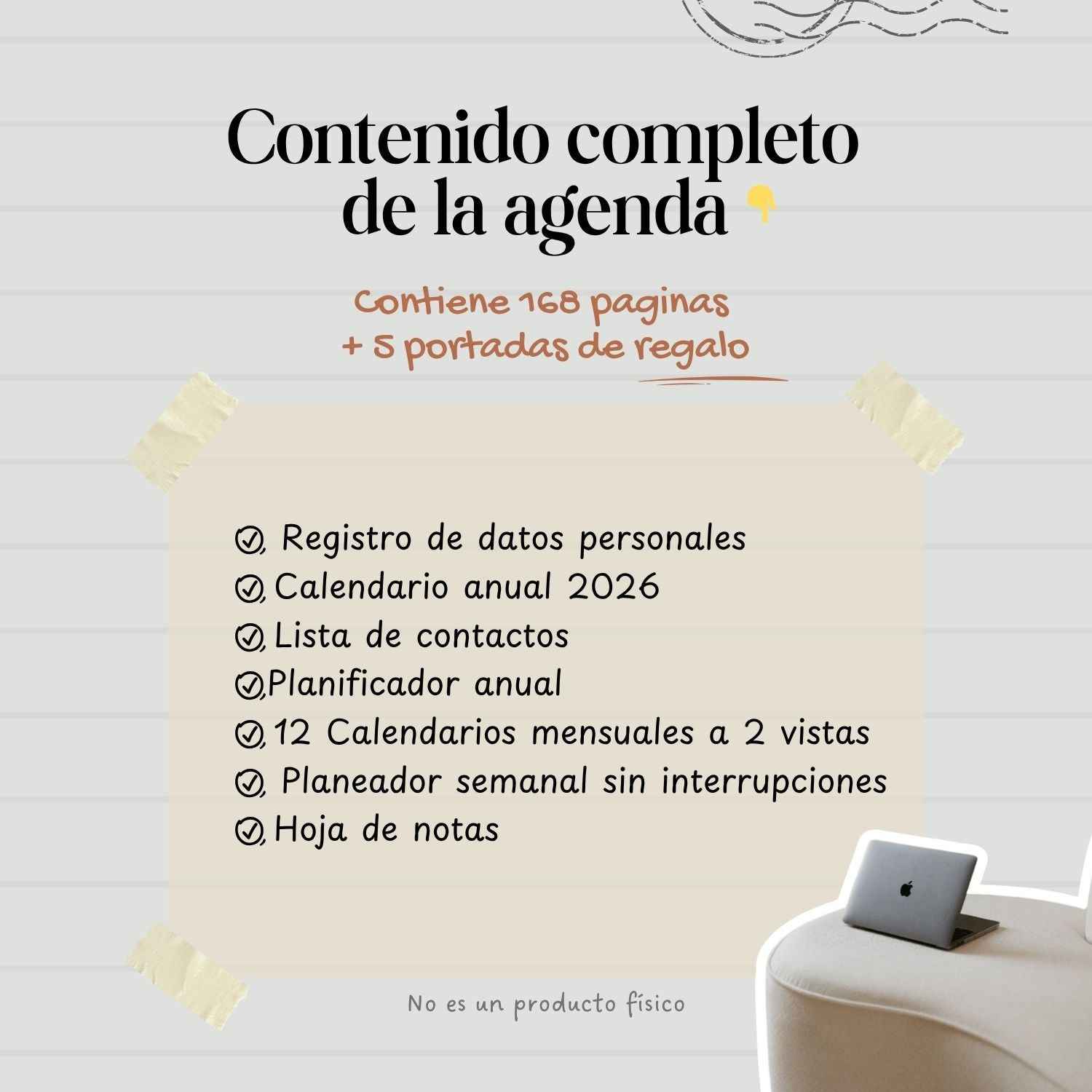 Agenda Continua Minimalista Semanal | 2026