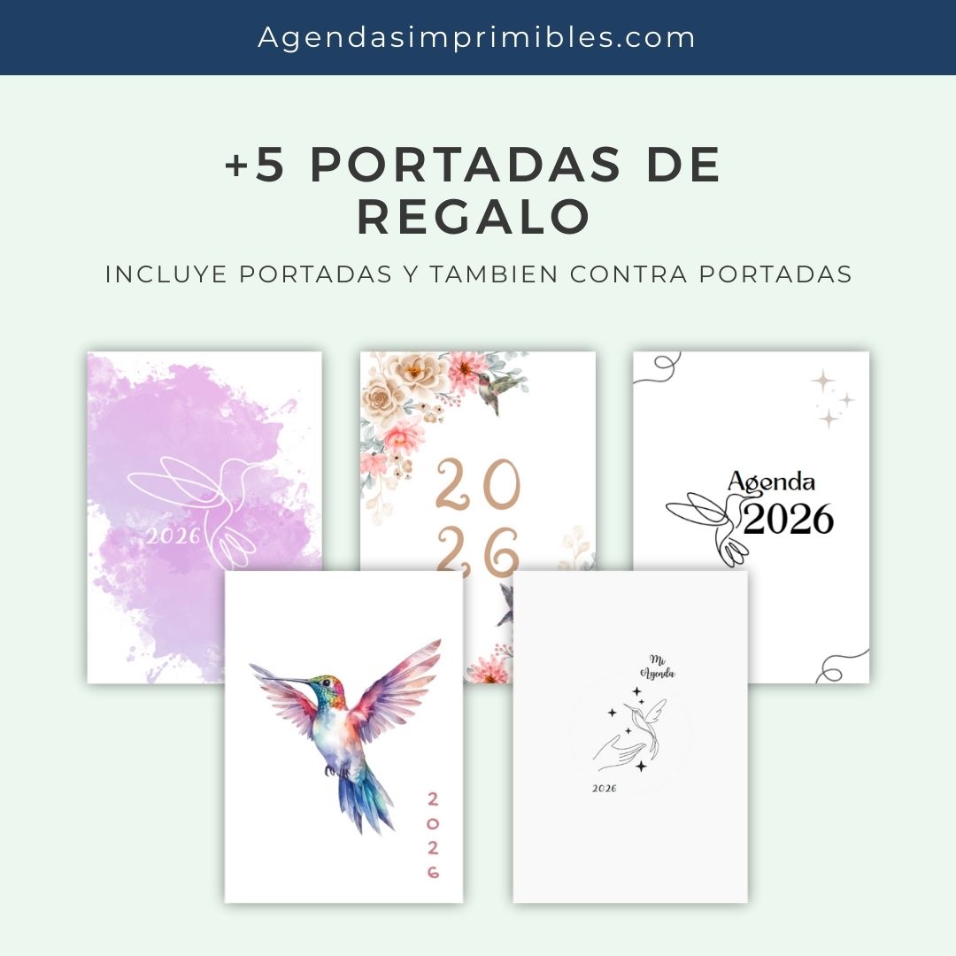 Agenda Colibrí Sencilla Semanal | 2026