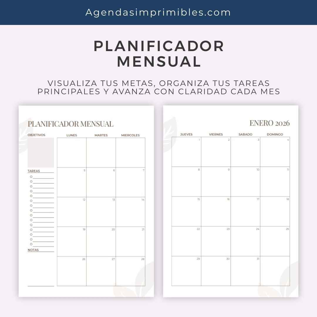 Agenda Emprendedora Dos Días x Pagina | 2026