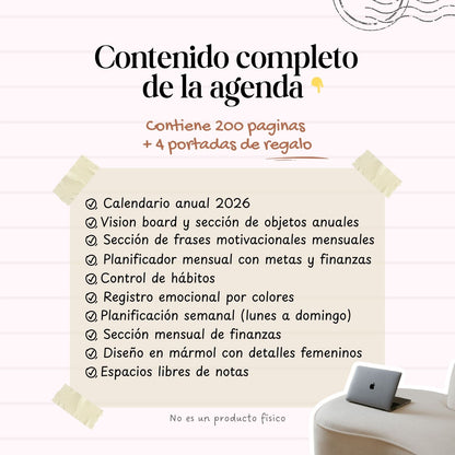 Agenda Mármol Semanal | 2026