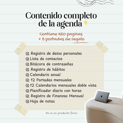 Agenda Elegante Unisex Diaria | 2026