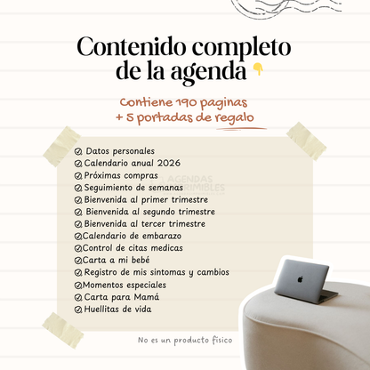 Agenda Mi Embarazo Semanal | 2026