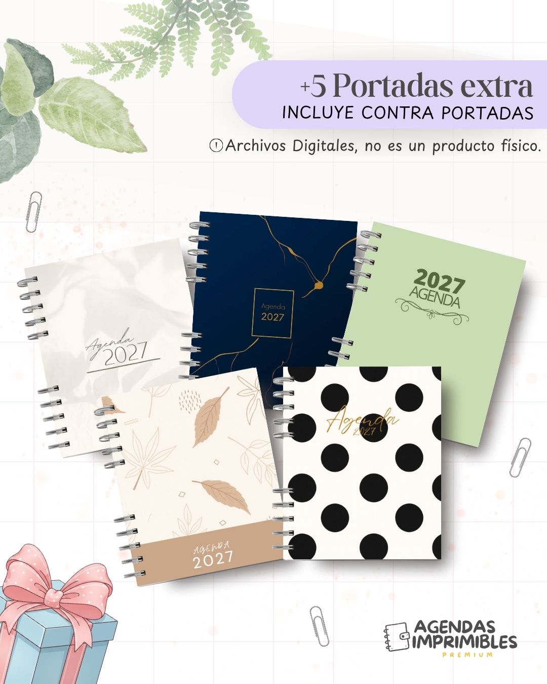 Agenda Minimalista Continua 2027 - Archivo Imprimible - imagen 7