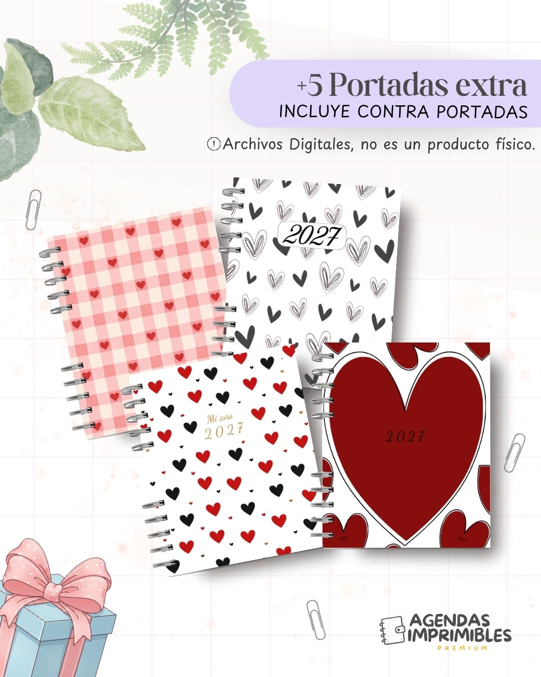 Agenda Corazones 2027 - Archivo Imprimible - imagen 7