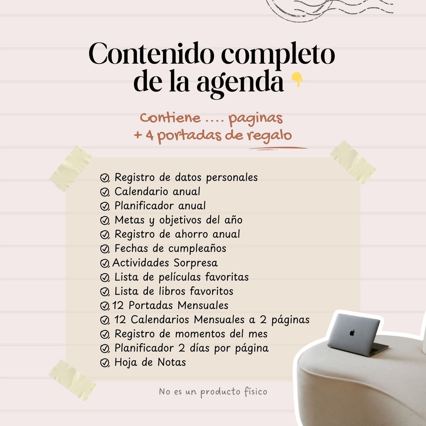 Agenda Princesas 2 días x hoja | 2026