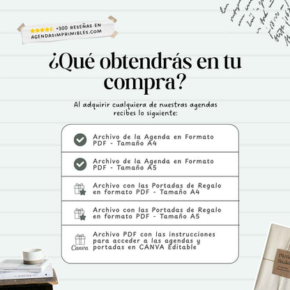 Agenda Elegante Unisex Diaria | 2026