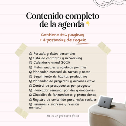 Agenda Emprendedora Dos Días x Pagina | 2026