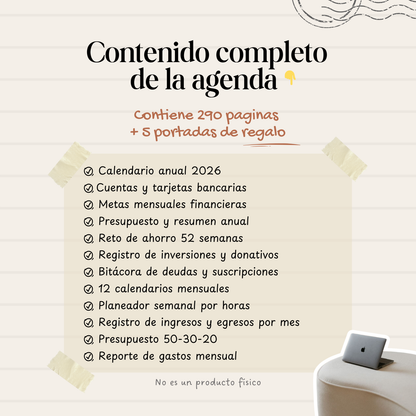 Agenda Finanzas Semanal 2026 | 2026