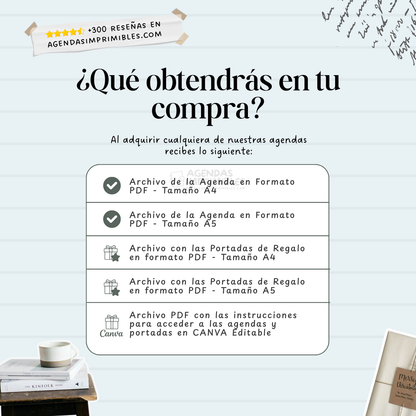 Agenda Colorida Semanal | 2026