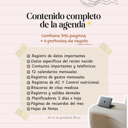 Agenda Pediátrica Dos Días x Pagina | 2026