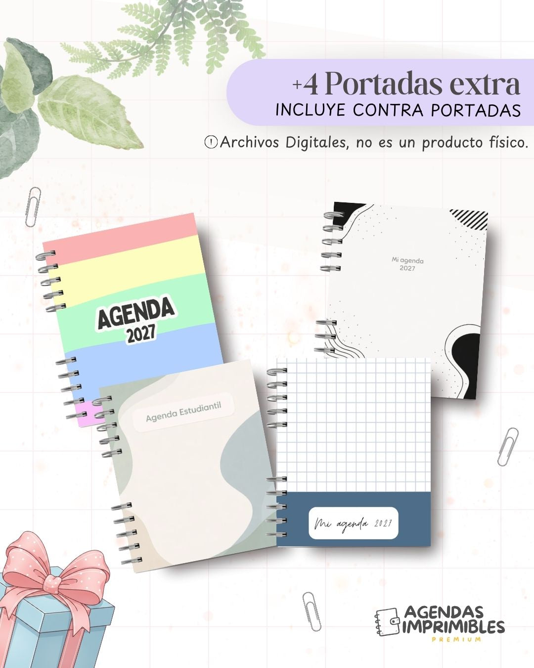 Agenda Estudiantil Minimalista 2027 - Archivo Imprimible - imagen 8