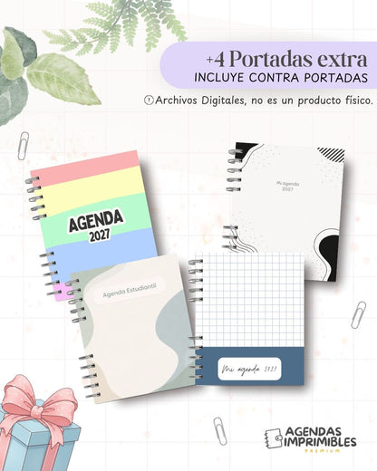 Agenda Estudiantil Minimalista 2027 - Archivo Imprimible - imagen 8