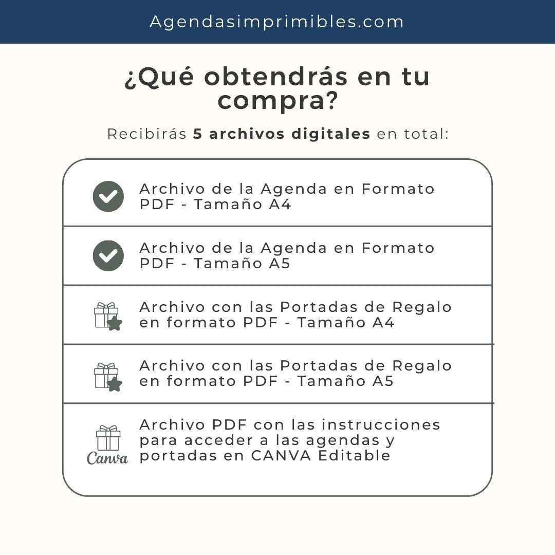 Agenda Beige Diaria | 2025