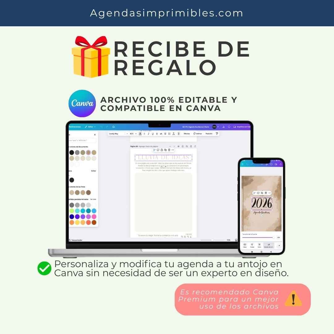 Agenda Colorida Semanal | 2026