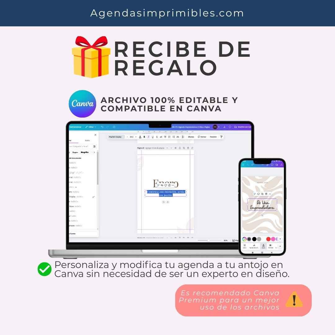 Agenda Emprendedora Dos Días x Pagina | 2026
