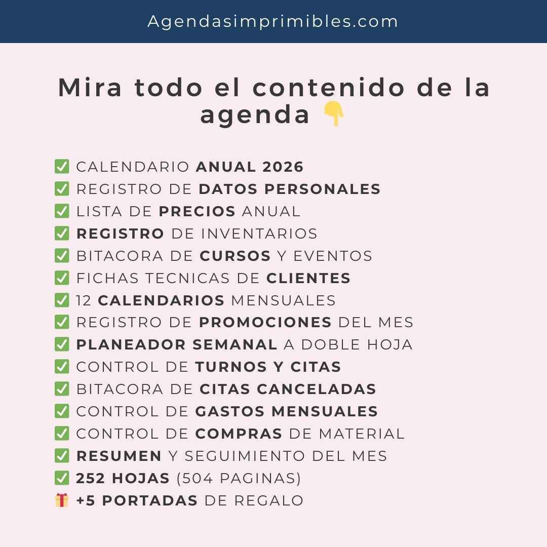 Agenda Colibrí Sencilla Semanal | 2026