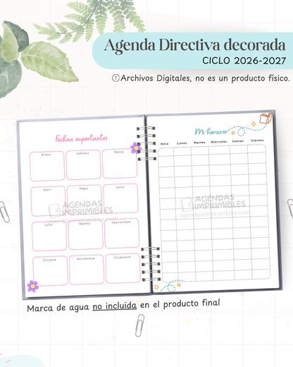 Agenda Directiva 2026-2027 — Decorada — imagen Instagram 3