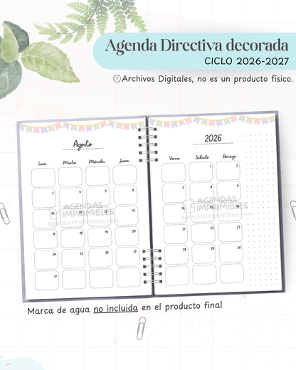 Agenda Directiva 2026-2027 — Decorada — imagen Instagram 4