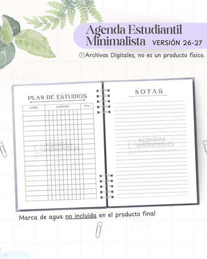 Agenda Escolar Unisex 2026-2027 — imagen Instagram 6