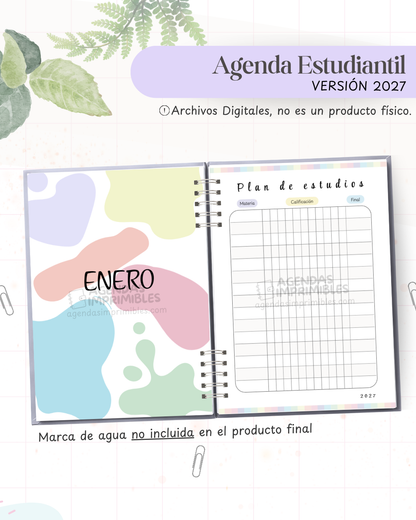 Agenda Estudiantil 2026-2027 — imagen Instagram 4